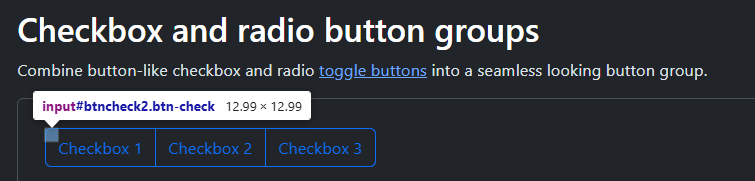 Bootstrap checkbox button group example